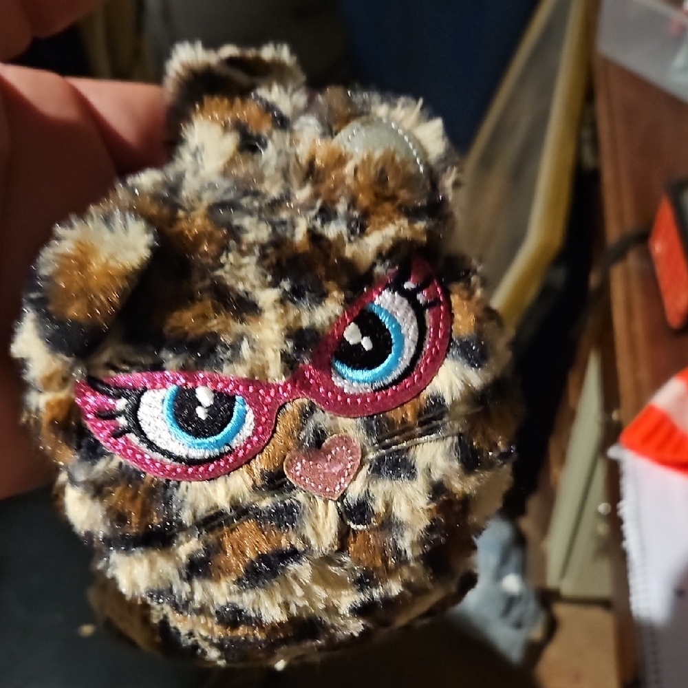 Leopard Print Kids Plush Ear Muffs